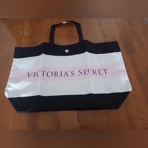 Victoria's Secret Black and Light Pink Tote